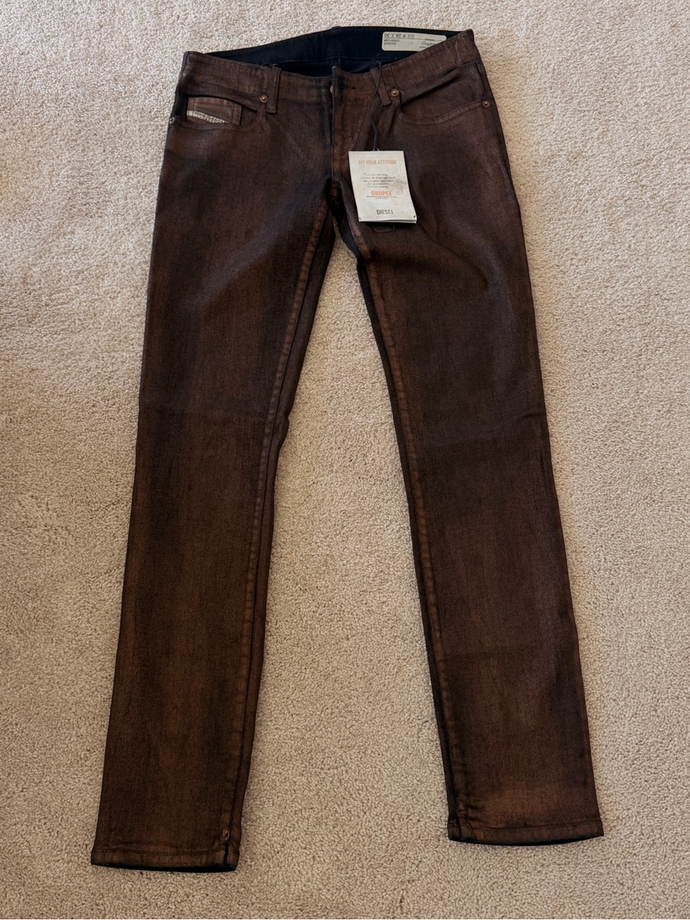 Diesel Women's Skinny Jeans in Dark Brown